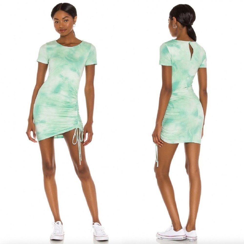 Lovers and Friends Elijah Dress in Seafoam Tie Dye M